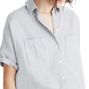 Madewell gray flannel courier shirt, Size XXS